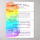 Recherche de mariage menus Aquarelle