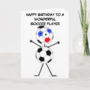 Search for funny soccer birthday cards Fan