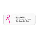 Search for breast cancer ribbon return address labels Cause