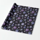 Search for purple snowflakes wrapping paper Xmas