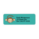 Search for cartoon face return address labels Cute