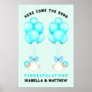 Search for funny baby shower posters Blue