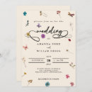 Search for wild flowers wedding invitations Bohemian botanical cottage garden
