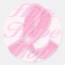 Recherche de cancer de traitement autocollants Rose
