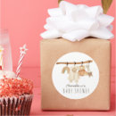 Search for clothesline baby shower stickers Watercolor