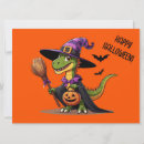 Search for dinosaur halloween cards Witch