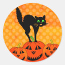 Search for black cat and pumpkin stickers Jack o lantern