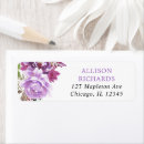 Search for violet return address labels Watercolors