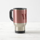 Search for pink monogram travel mugs Red