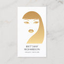 Recherche de visage de fille cartes visite Cheveux