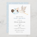 Recherche de de cigogne baby shower invitations Classique