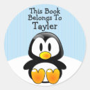 Search for cute blue penguin stickers Cartoon