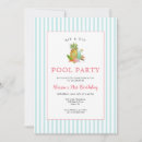 Search for tropical 21st birthday invitations Pool party