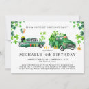 Recherche de trèfle cartes invitations Aquarelle