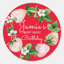 Search for red watercolor stickers Berries