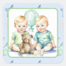 Search for twins boy stickers Teddy bear