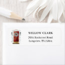 Search for red door return address labels New home