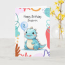 Search for boy birthday cards Dinosaur