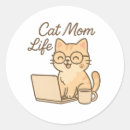 Search for life lady stickers Cat lover