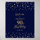 Search for 90th birthday supplies party posters Modern