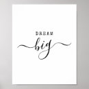 Search for motivational dream posters Black and white