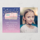 Search for glamping birthday invitations Pink