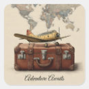 Search for vintage plane stickers Adventure