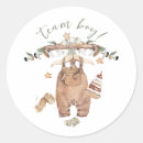 Search for team boy baby shower stickers What will baby be