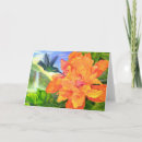 Recherche de peinture de colibri vœux cartes Fleurs