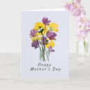 Search for purple mothers day cards Mom