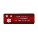 Search for snow flake return address labels White