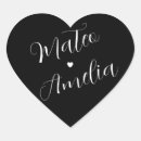 Search for heart shaped name stickers Simple