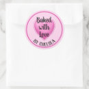 Search for baking sale stickers Baked with love