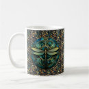 Search for green dragonfly mugs Vintage