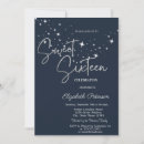 Search for sky blue sweet 16 invitations Celestial