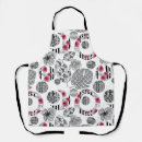 Search for red and black aprons Rustic