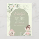 Search for fairy birthday invitations Baby girl