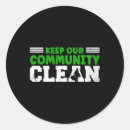 Search for keep it clean stickers Green