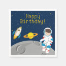 Recherche de astronaute serviettes Fête d'anniversaire