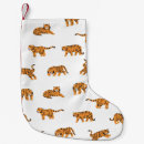 Recherche de tigre chaussette de noël Motif