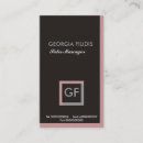 Recherche de monogram standard cartes visite Noir