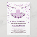 Search for purple tutu baby shower invitations For her