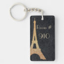 Search for tower in paris rectangular keychains Elegant