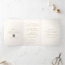 Search for ivory and gold wedding invitations Qr code