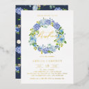 Recherche de hortensias bleus invitations Aquarelle