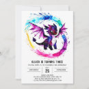 Recherche de dragon mignon invitations D'anniversaire de dragon