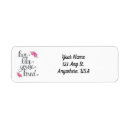 Search for love return address labels Pink