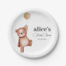 Search for gender neutral baby shower plates Bear