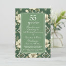 Search for emerald green wedding anniversary invitations 55th