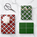 Search for red and green plaid wrapping paper Seasonal